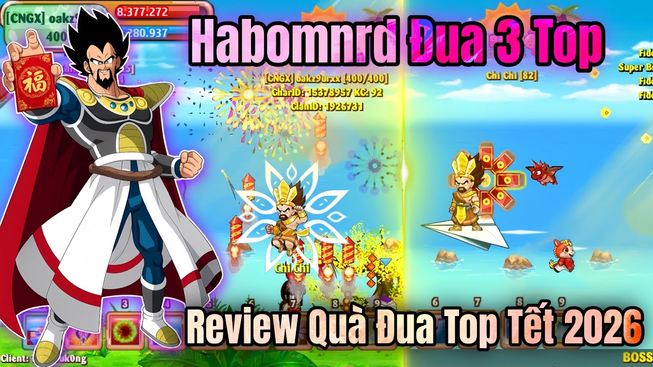 Ngọc Rồng Online - Review Phần Quà Đua Top Sự Kiện Tết 2026