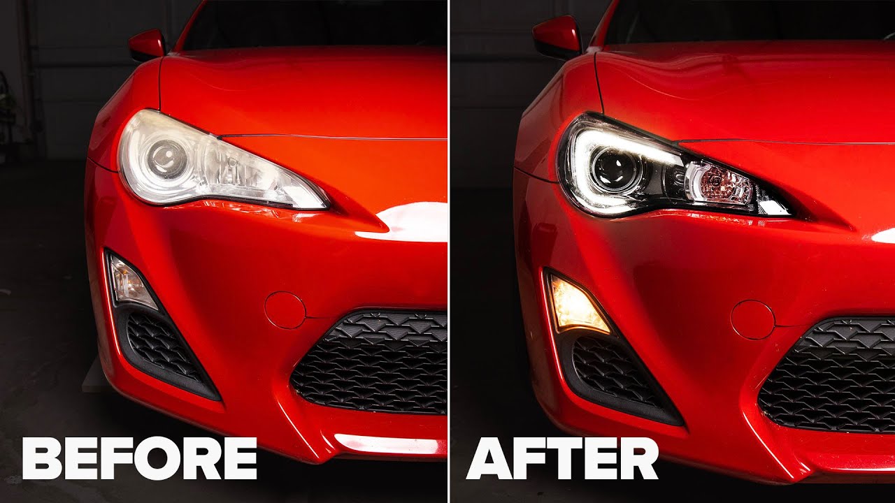 How to Retrofit BRZ Headlights on an FR-S | HEADLIGHT UPGRADE