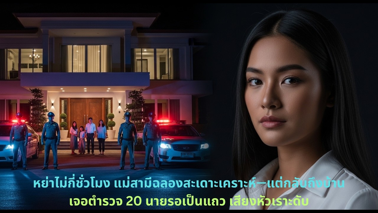 หย่าไม่กี่ชั่วโมง แม่สามีฉลองสะเดาะเคราะห์—แต่กลับถึงบ้าน เจอตำรวจ 20 นายรอเป็นแถว เสียงหัวเราะดับ