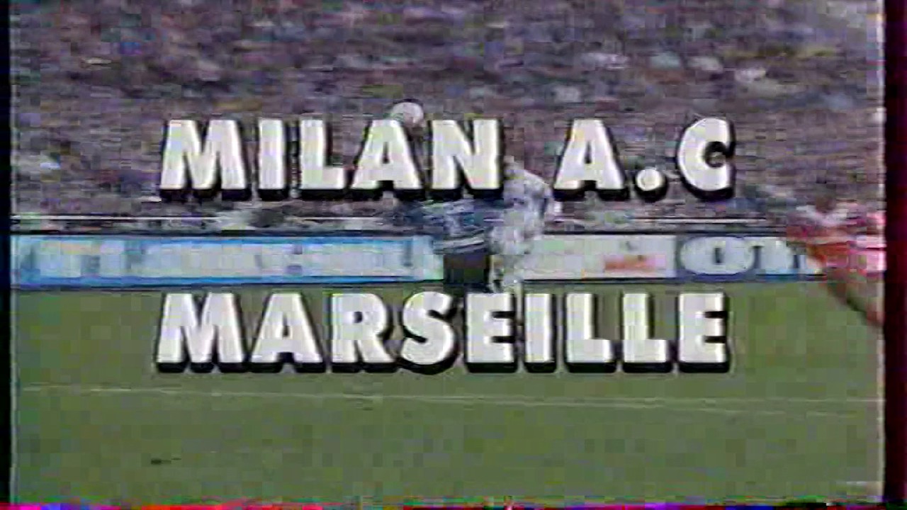 Milan 1-1 OM 90 91 partie 1