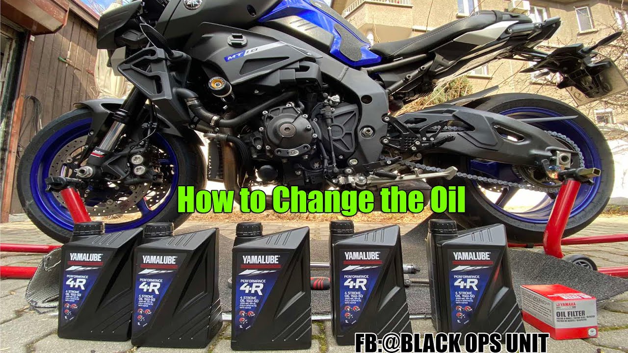 Замена масла YAMAHA MT 10