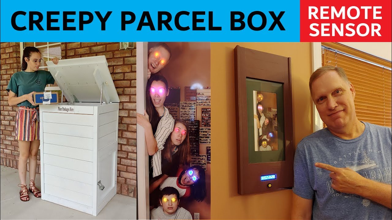 Creepy Parcel Box - Secure Delivery Storage With LED Eyes