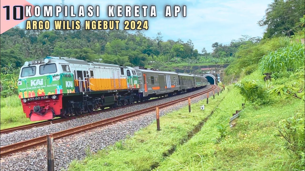 TOP NGEBUT‼️10 KOMPILASI VIDEO KERETA API ARGO WILIS NGEBUT 2024