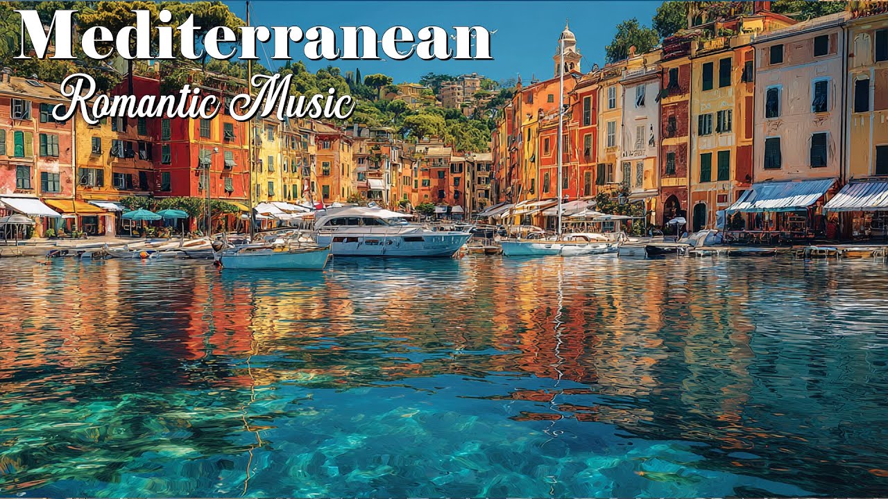 Soothing Italian Vibes 🎶 Soft Guitar Music & Romantic Mediterranean Views 4K