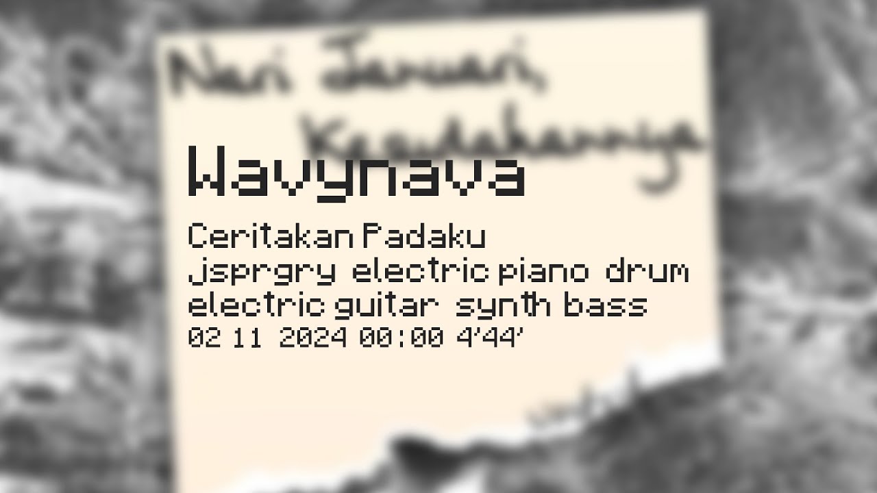 [Lyrics Visualizer] jsprgry - Ceritakan Padaku