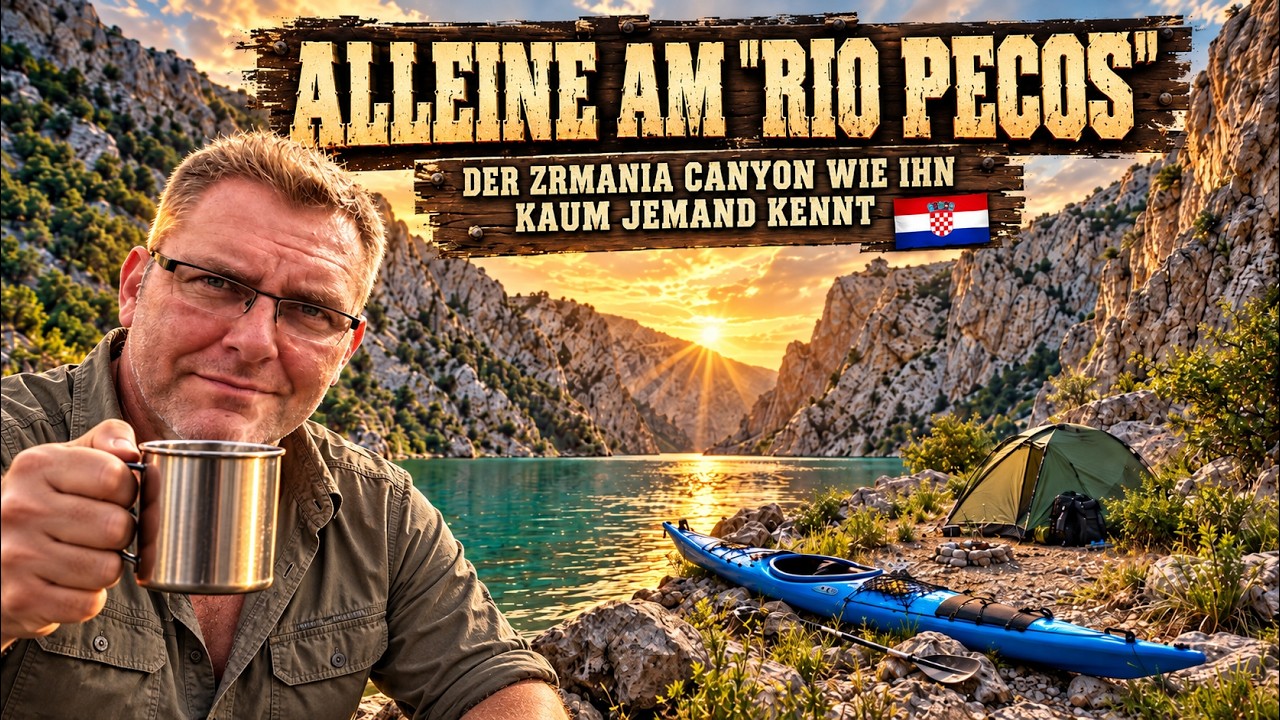 Mit dem Tourenkajak auf dem Zrmania in Kroatien
