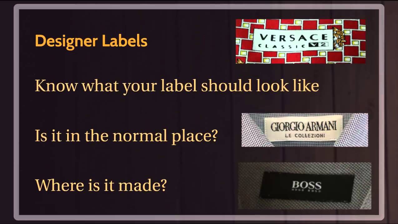 How to Spot FAKE Designer Clothes