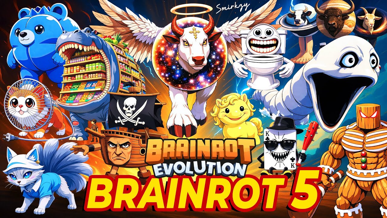 Brainrot Anime Opening Song 5 feat. NEW BRAINROT EVOLUTION (Official Music Video) by Smirkzy Studio