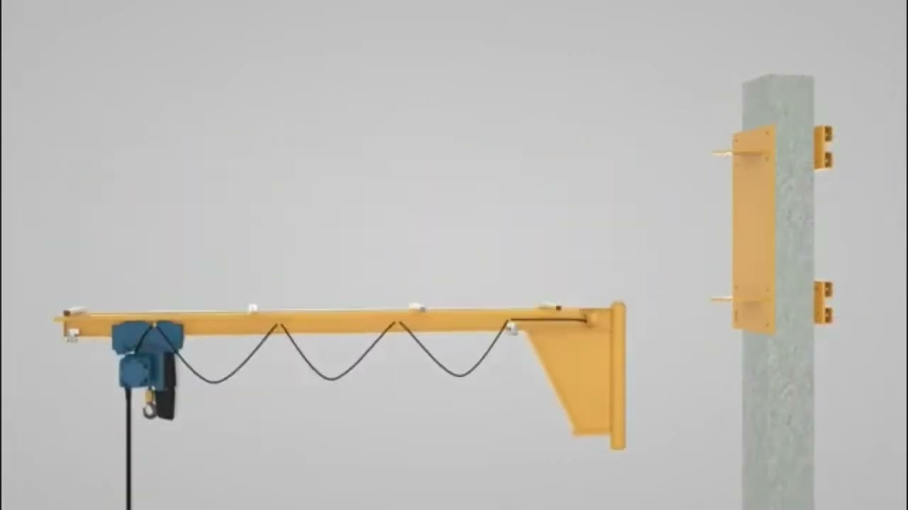 Braço Giratório de Coluna e Parede com Talha Manual ou Talha Elétrica