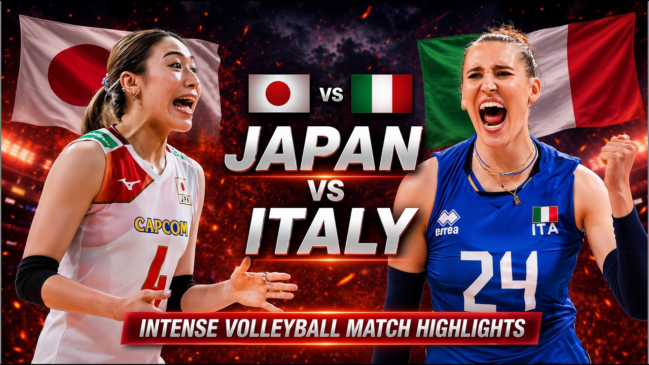 Japan vs Italy Epic Volleyball Highlights | Women's VNL 2026