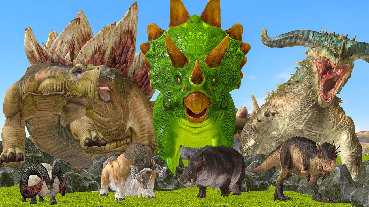 Prehistoric Mammals vs White (Albino) Mammals Itself vs White Mammoth vs Woolly Mammoth Animal Epic