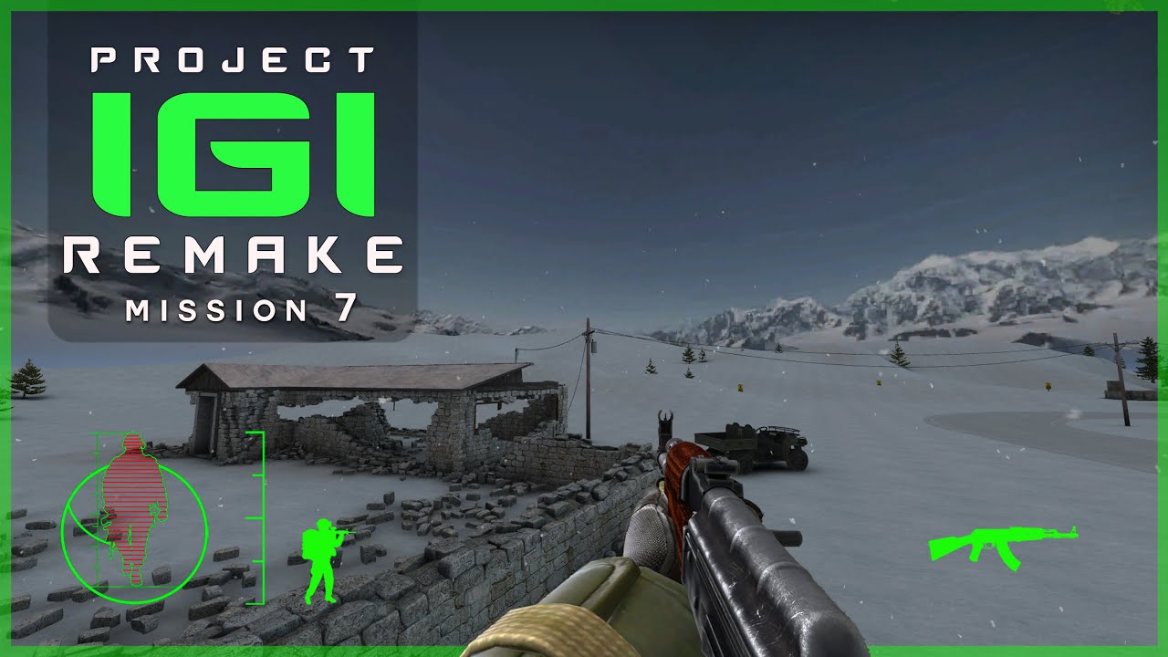 PROJECT IGI Remake - Border Crossing | Mission 7 | Night Mode | Full Playthrough