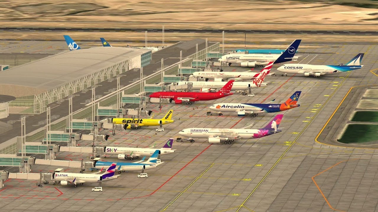 SANTIAGO Airport Gameplay #3 | Plane Spotting | World of Airports