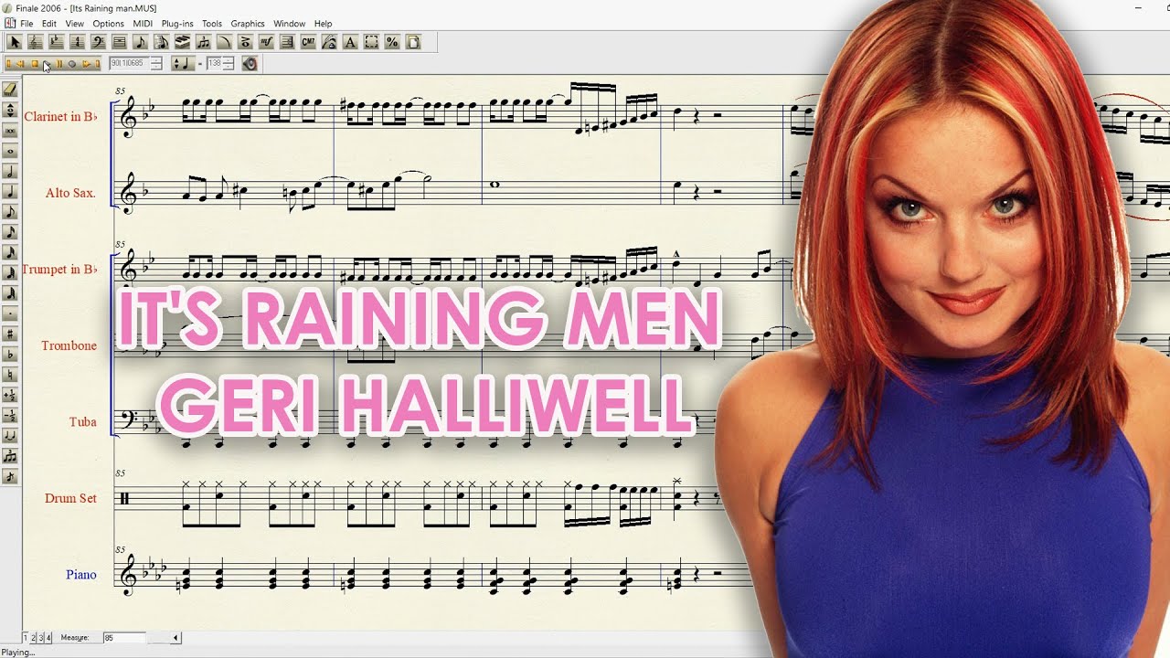 Geri Halliwell   It's Raining Men Nabucko musical Notes