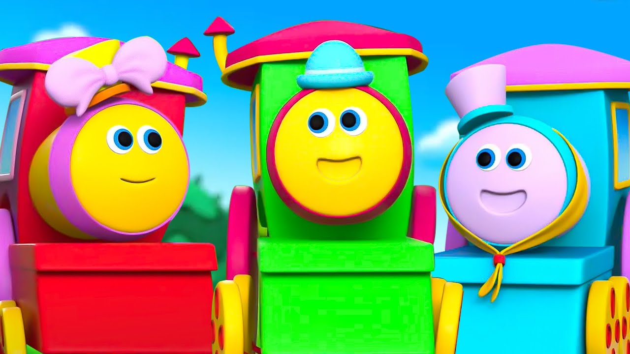 Five Little Trains, Train Song & More Nursery Rhymes for Children
