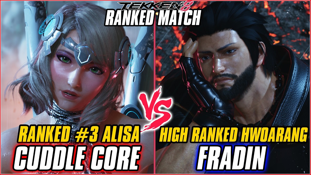 TEKKEN 8 ▰ CUDDLE CORE (#3 Ranked Alisa) vs FRADIN (Hwoarang) ▰ T8 RANKED GAMEPLAY