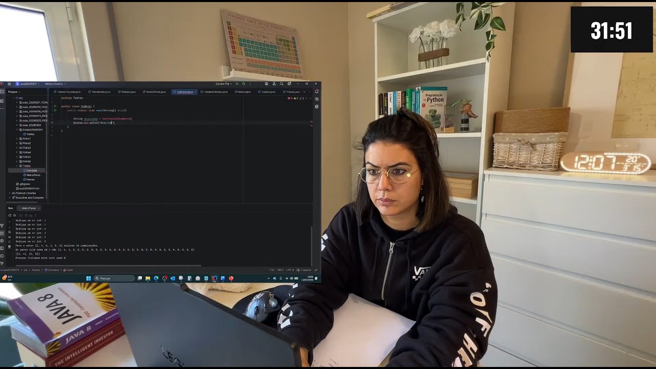 🔴Engenheira estuda e cria negócio de IA (21/90) 🍅Pomodoro 50:10, Study with me, Produtividade