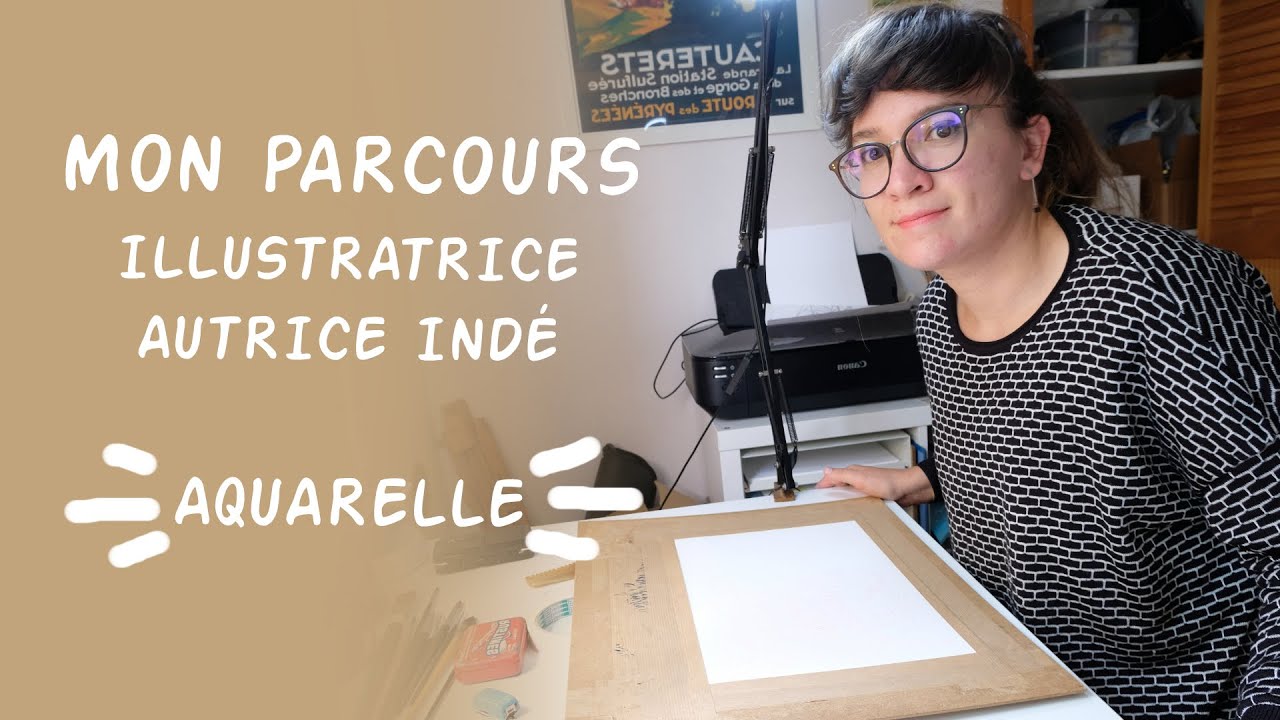 On discute de mon parcours d'illustratrice en faisant l'aquarelle