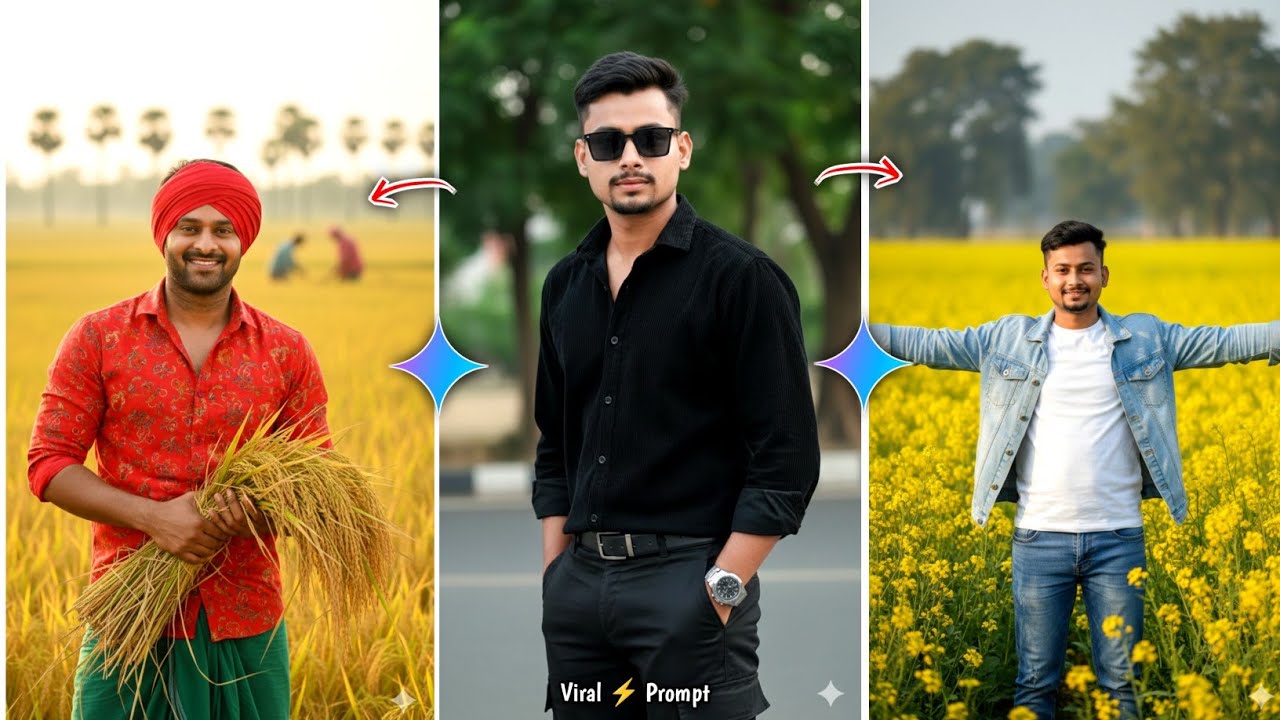 Gemini village prompt ⚡ | Gemini viral Trend 🔥 | Gemini AI photo editing 😱