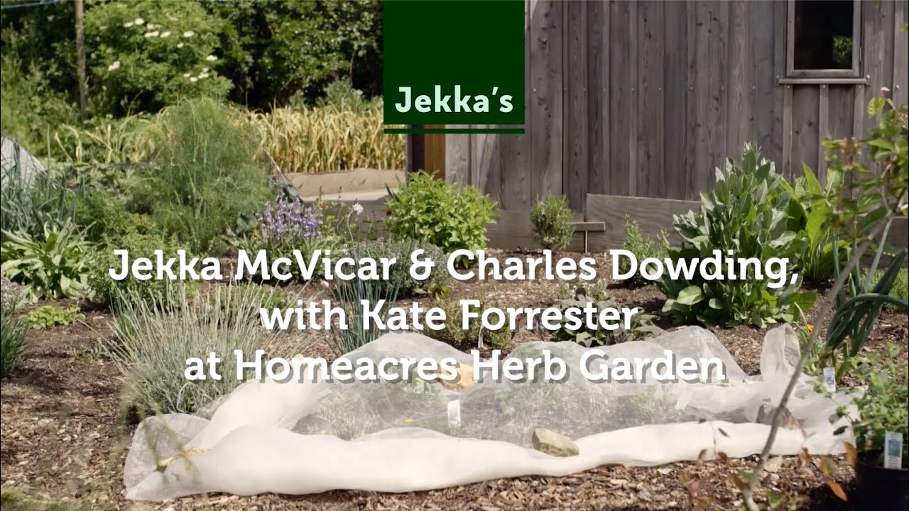 Jekka McVicar meets Charles Dowding & Kate Forrester at Homeacres Herb Garden
