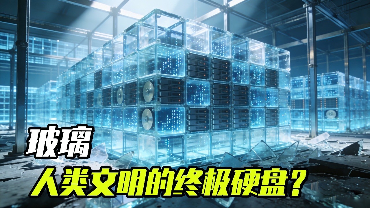玻璃，也许才是人类文明的终极硬盘 #知识前沿派对 #数据中心 #数据存储 #硬盘