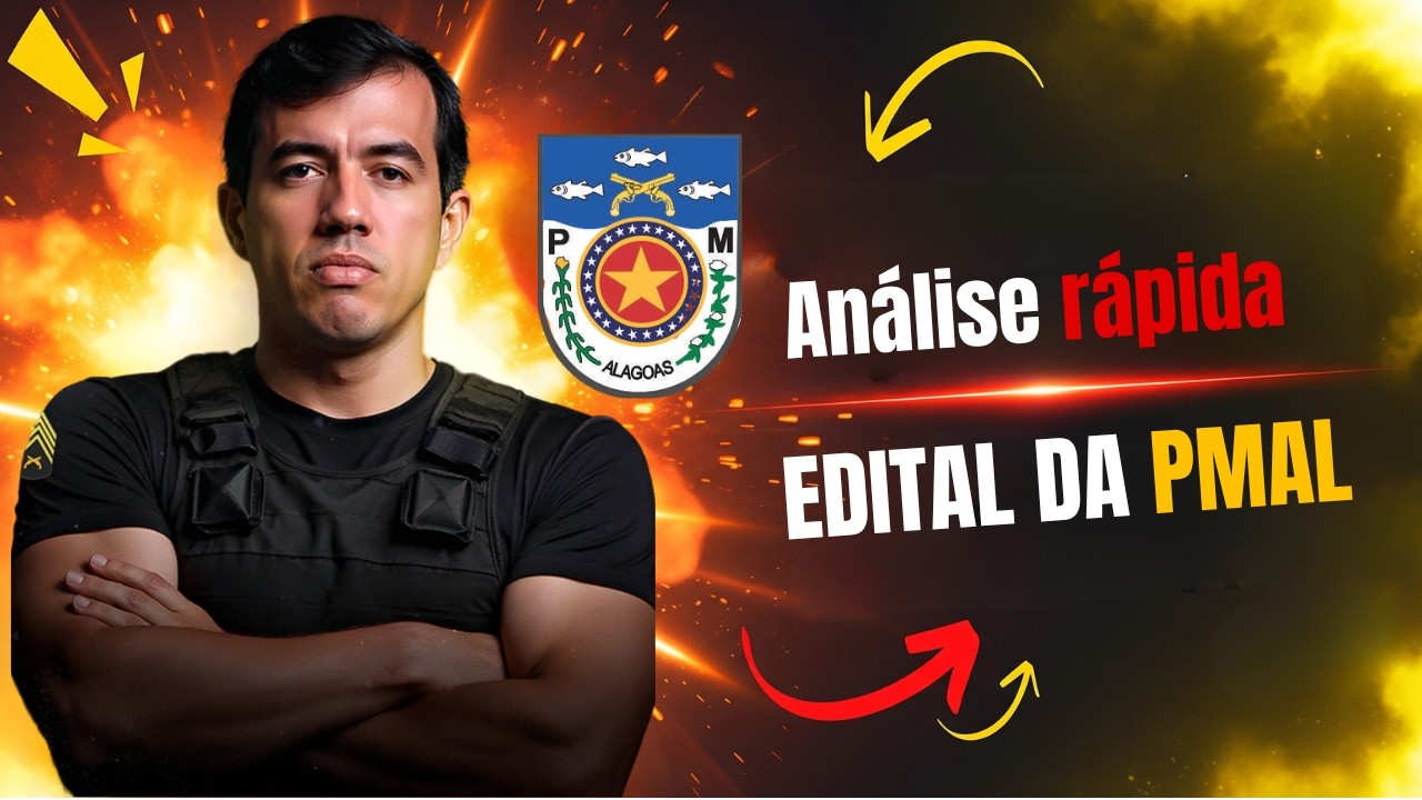An&aacute;lilse do Edital PMAL 2026 - HD CURSOS