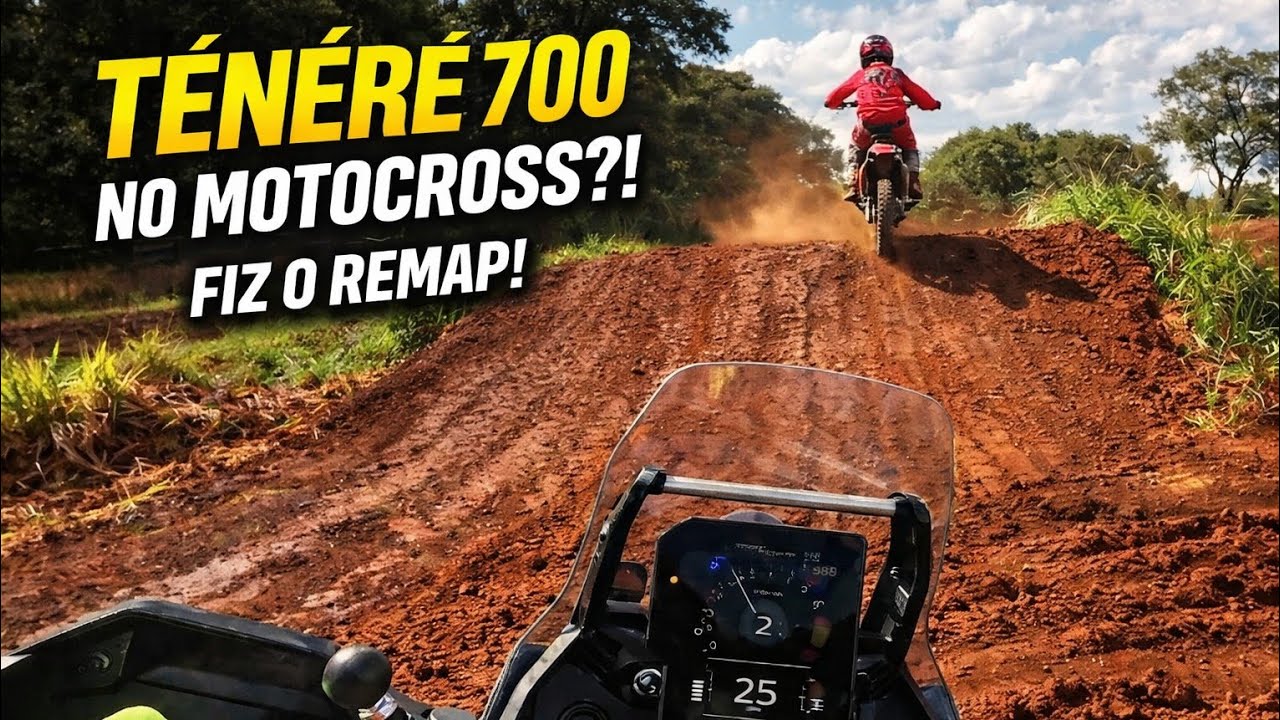 Levei a Ténéré 700 pra uma pista de motocross | Teste real do remap