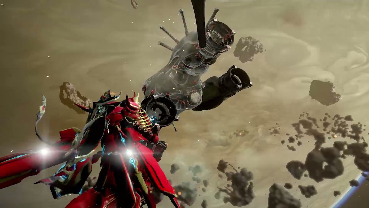 Warframe - Hunt the Kuva Lich in the RAILJACK mission.