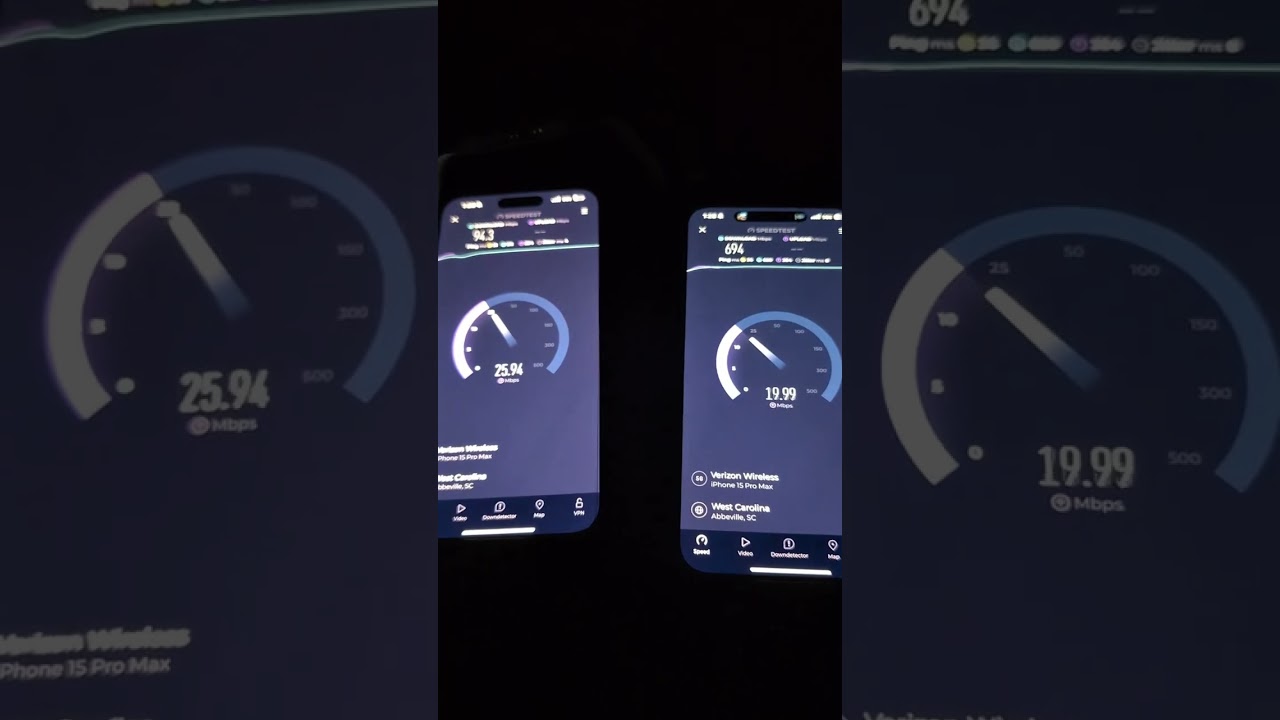 Visible+ vs Verizon unlimited ultimate 5G UW speed test #verizon5g #5gnetwork #verizon #5gtechnology