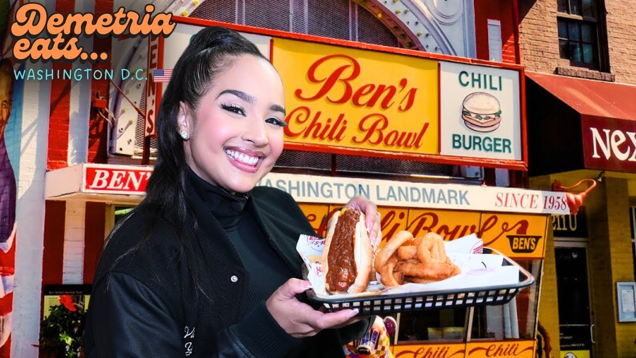 Demetria Eats: Ben's Chili Bowl in DC 🌭! Historic restaurant in Washington D.C.