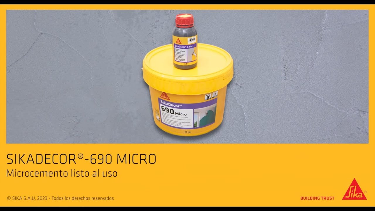 SikaDecor 690 Micro: Microcemento listo al uso