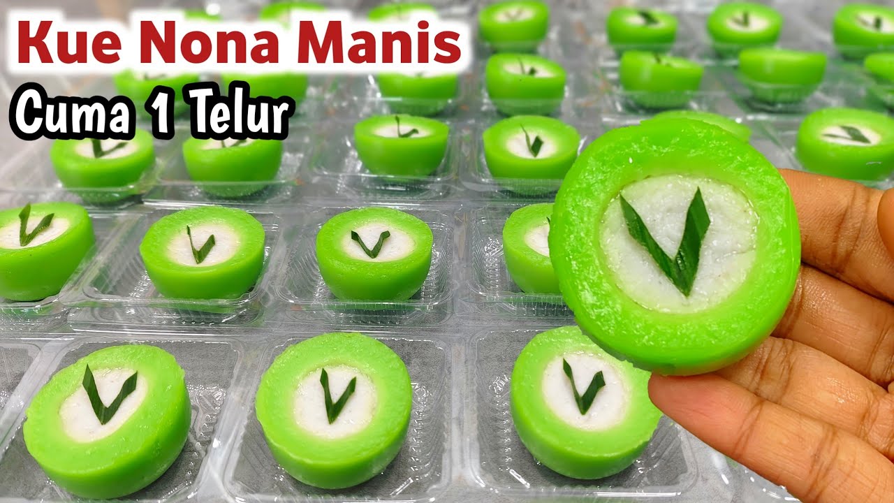 COCOK UNTUK ISIAN SNACK BOX‼️SUPER LEMBUT, LUMER DI MULUT, ENAK, SEMUA SUKA. KUE NONA MANIS PANDAN