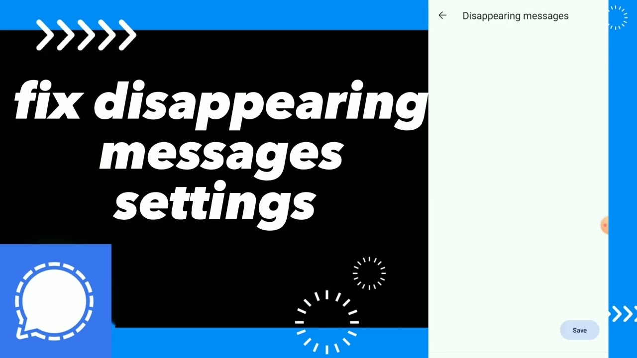 How To Fix Disappearing messages settings On Signal App