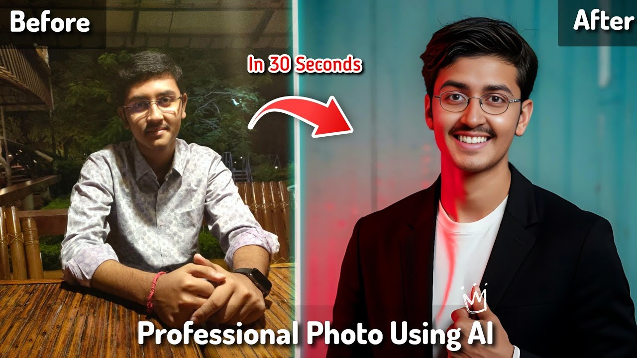 How To Create Professional Linkedin Profile Photo Using AI For *FREE* [Video:3]