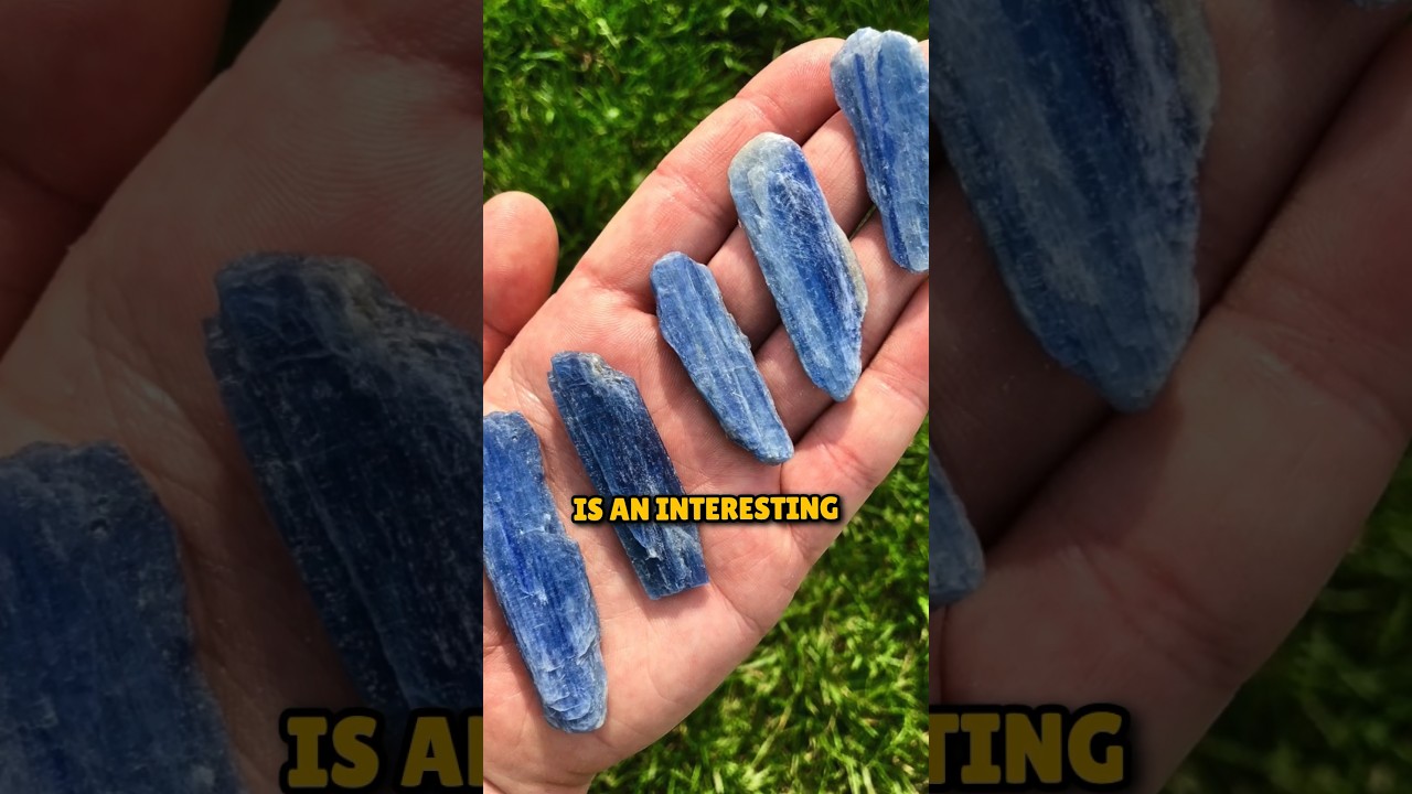 The story of black & blue Kyanite crystal #shorts