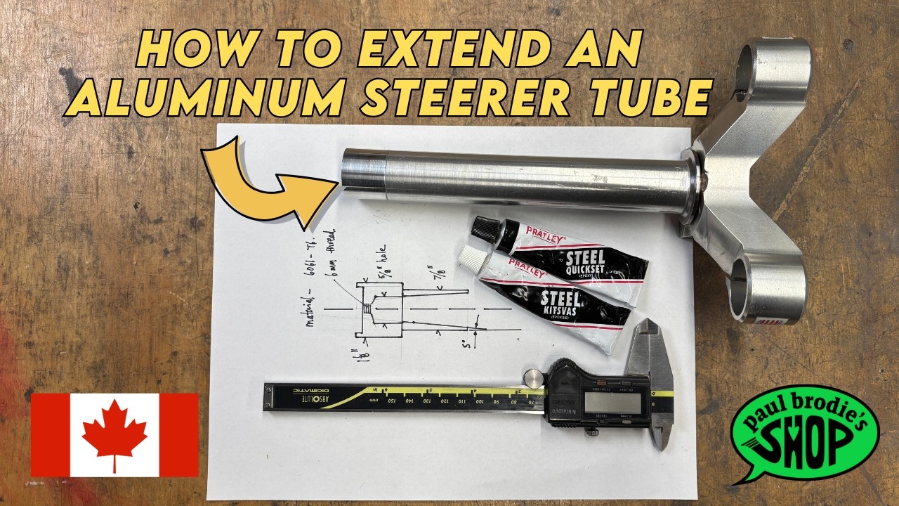 How to EXTEND an Aluminum Steerer Tube // paul brodie's shop