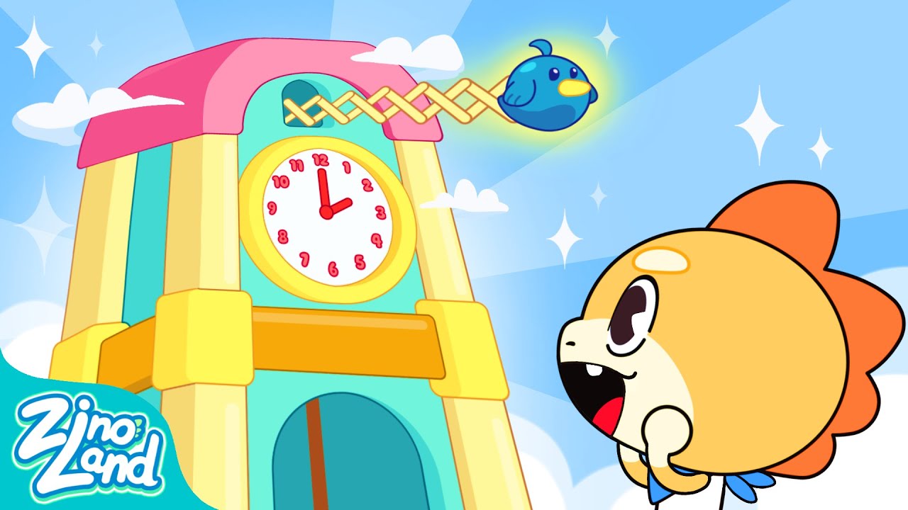 Hickory Dickory Dock T-Rex Dinosaur | Kidsong for Kids | Zinoland Songs