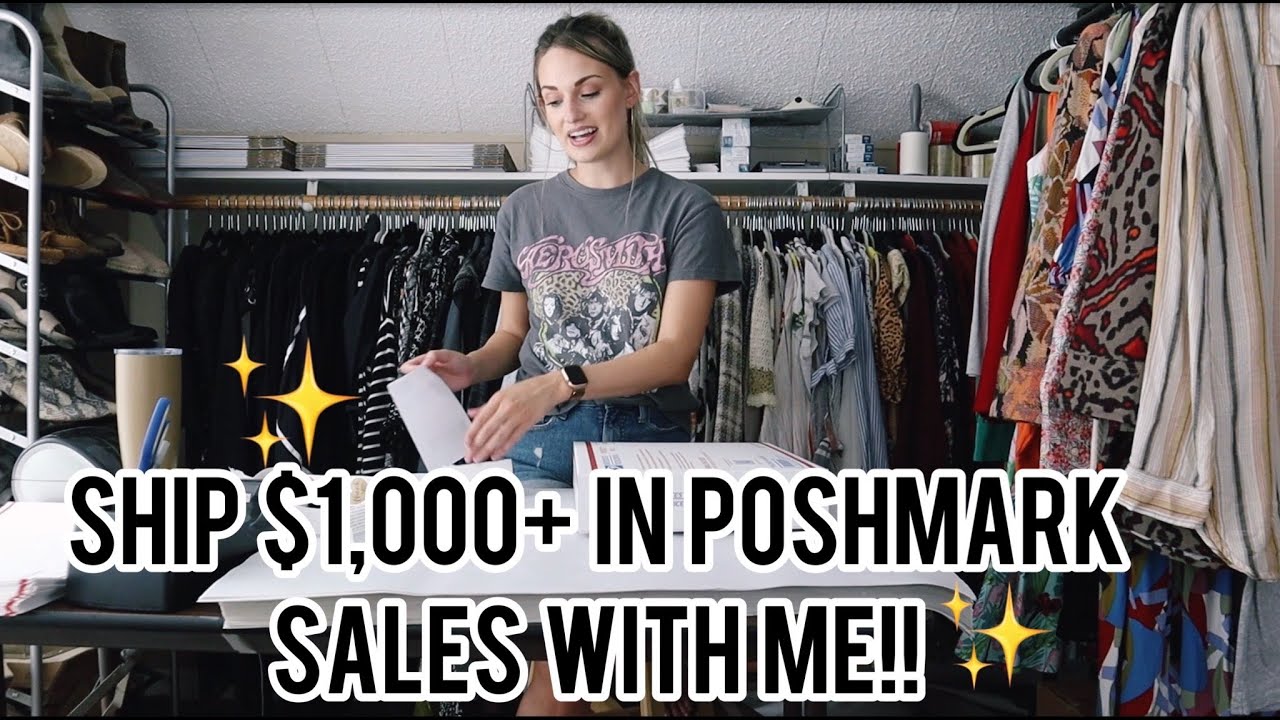 Ship $1,000+ in Sales on Poshmark With Me & See What Sold FAST for a GREAT Profit!