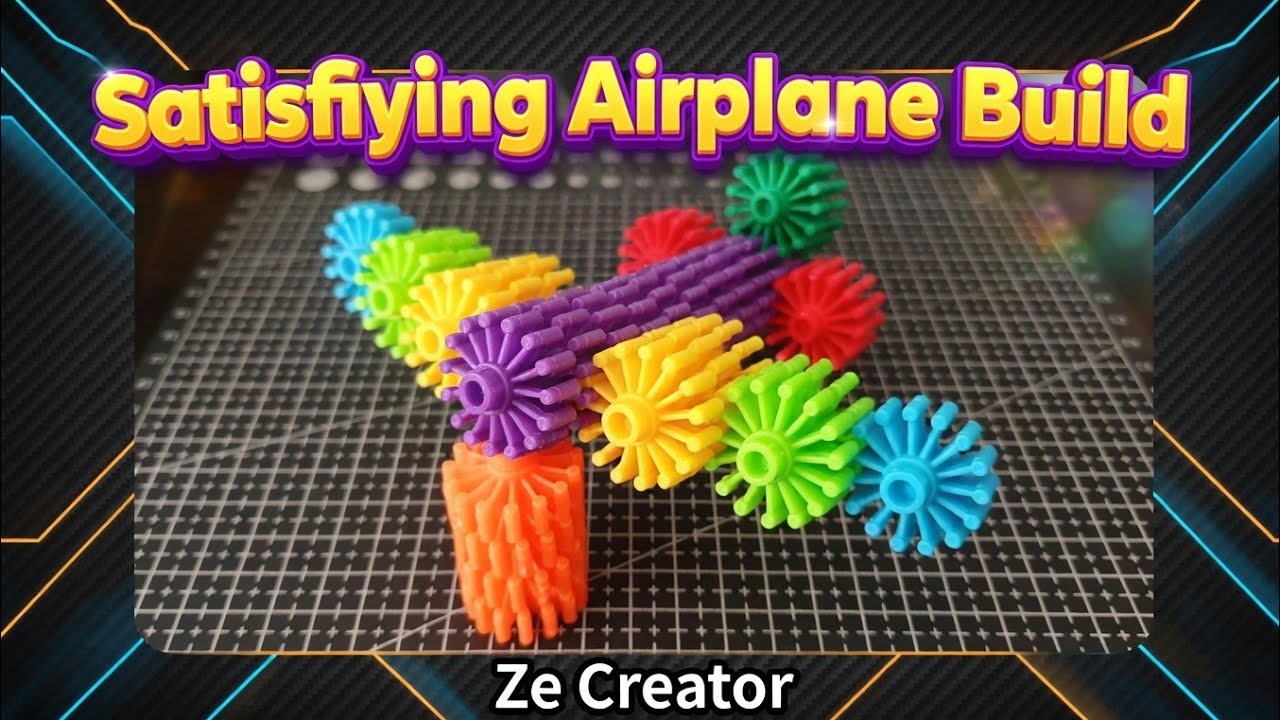 Satisfying Airplane Build – Gear Building Blocks Series