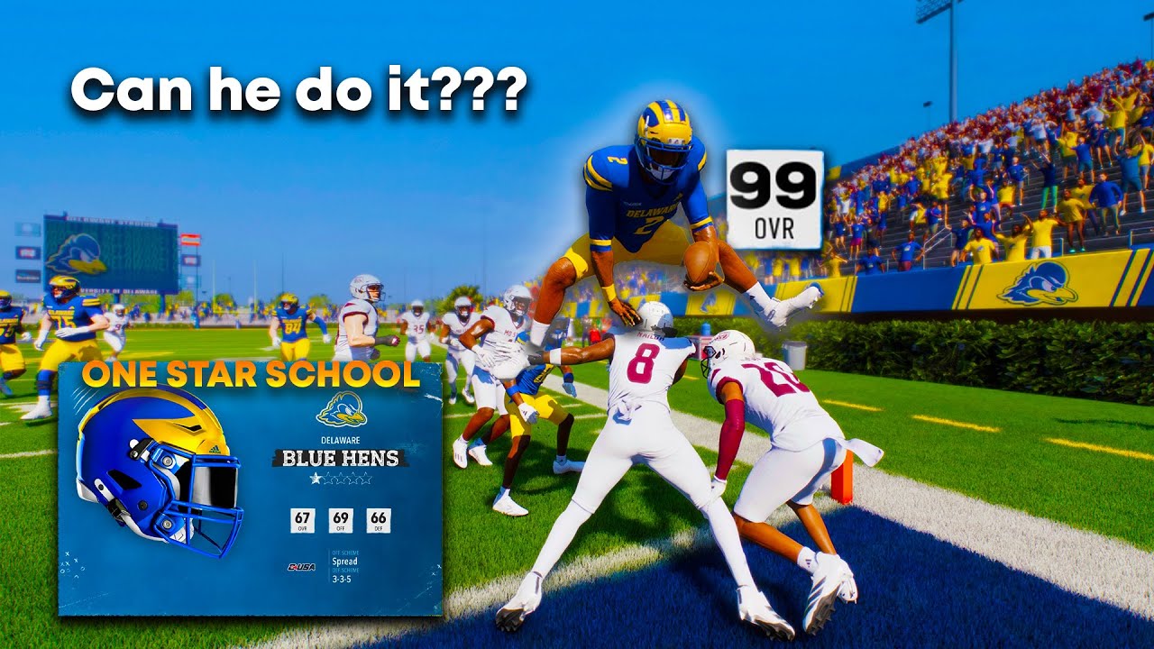 Can a 99 OVR QB CARRY a ONE STAR College Football Team?