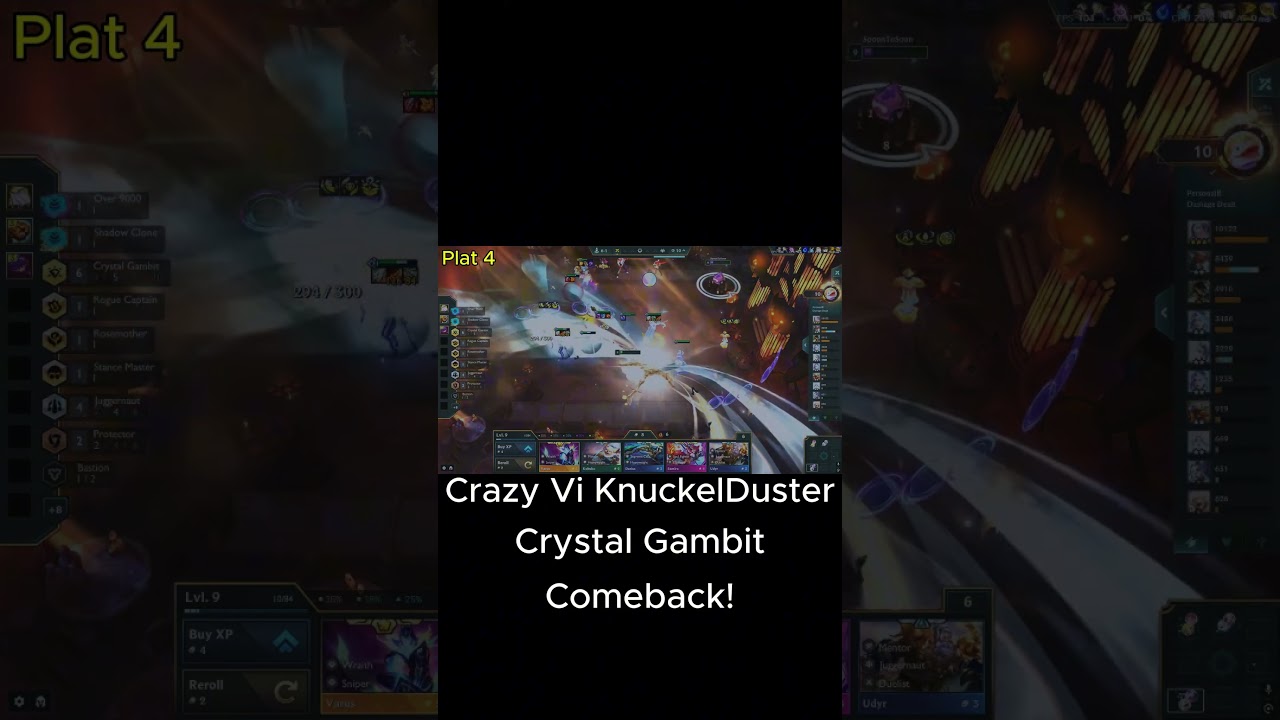 Crystal gambit Comeback  #tft  #dailytftclips #tftghighlights #teamfighttatics  #shorts #tftmeta