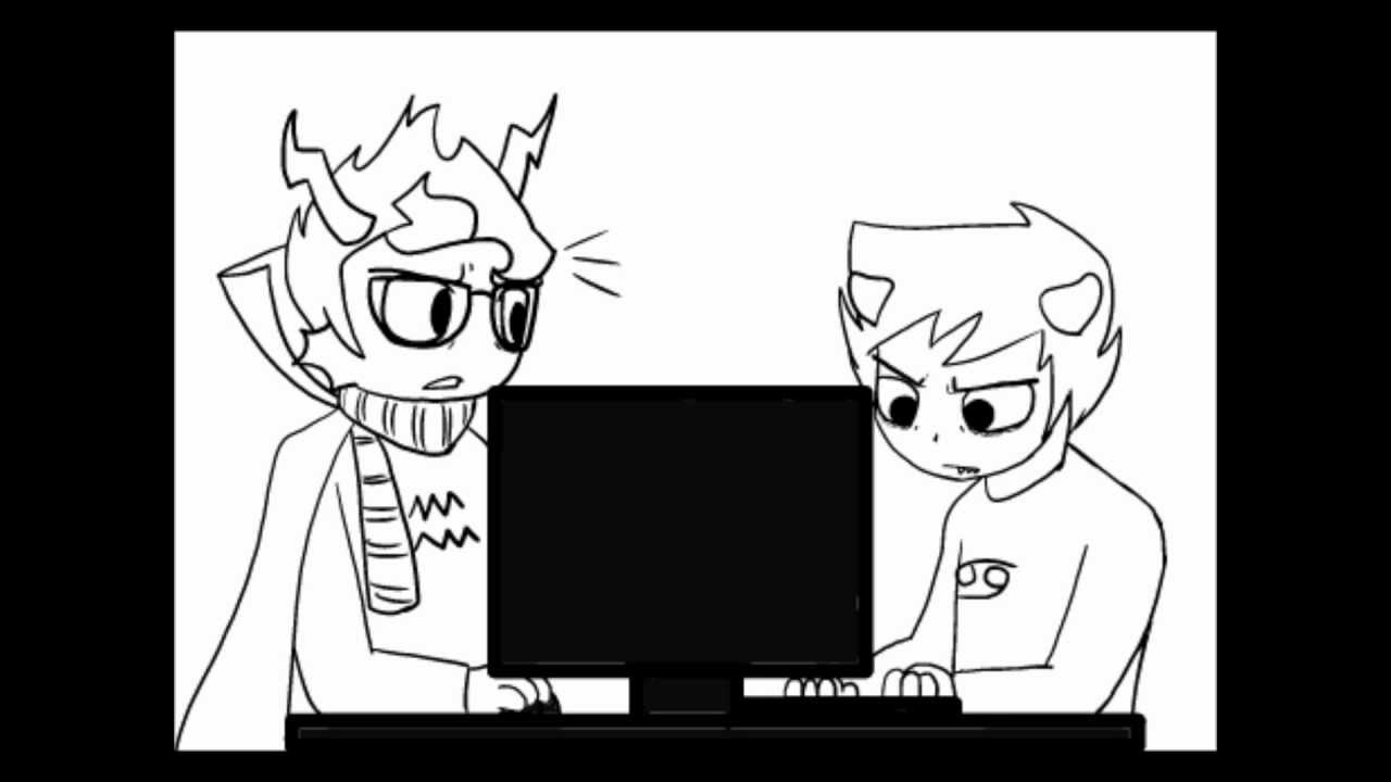 Karkat & Eridan Rage Quit - Slender (roosterteeth)