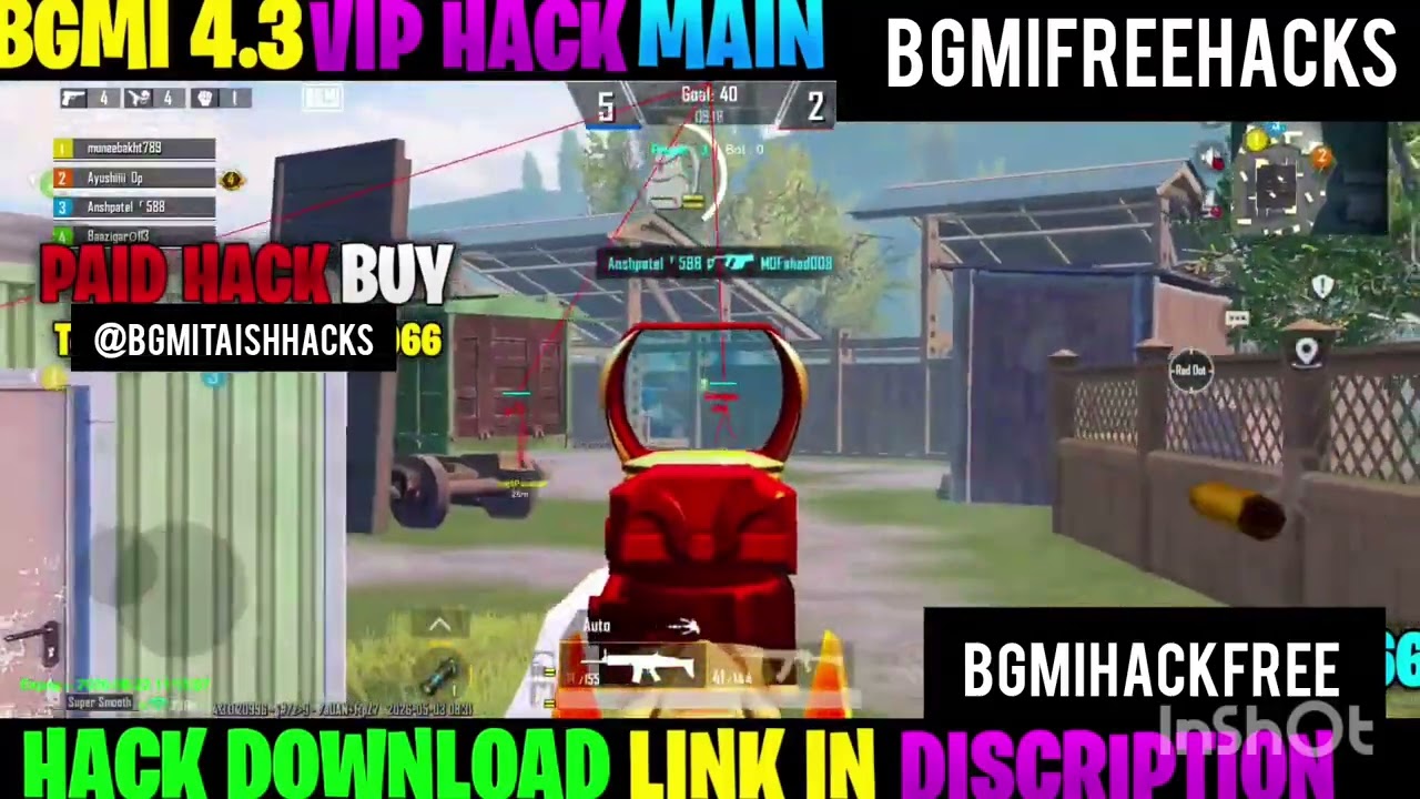 Bgmi free hacks what sapp channel  