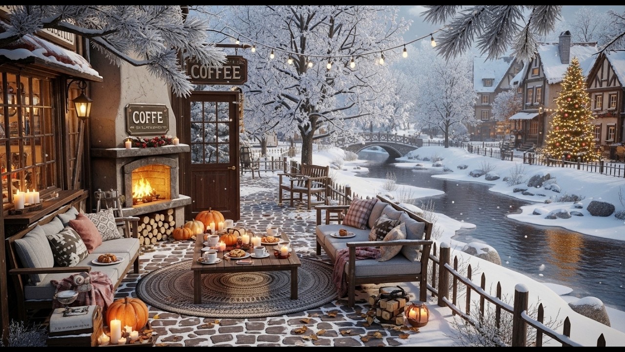 Winter Morning Jazz ❄ Cozy Porch Ambience for Deep Relaxation