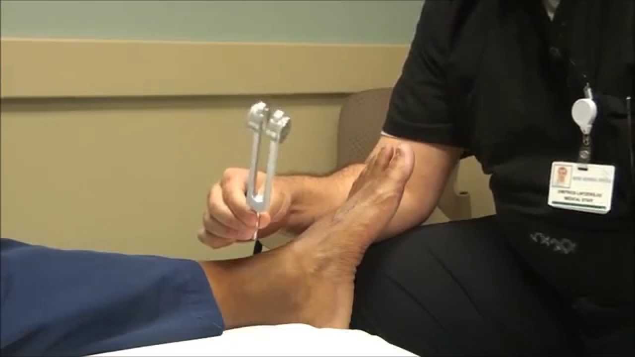 Neurologic Examination of the Foot: The 128 Hz Tuning Fork Test