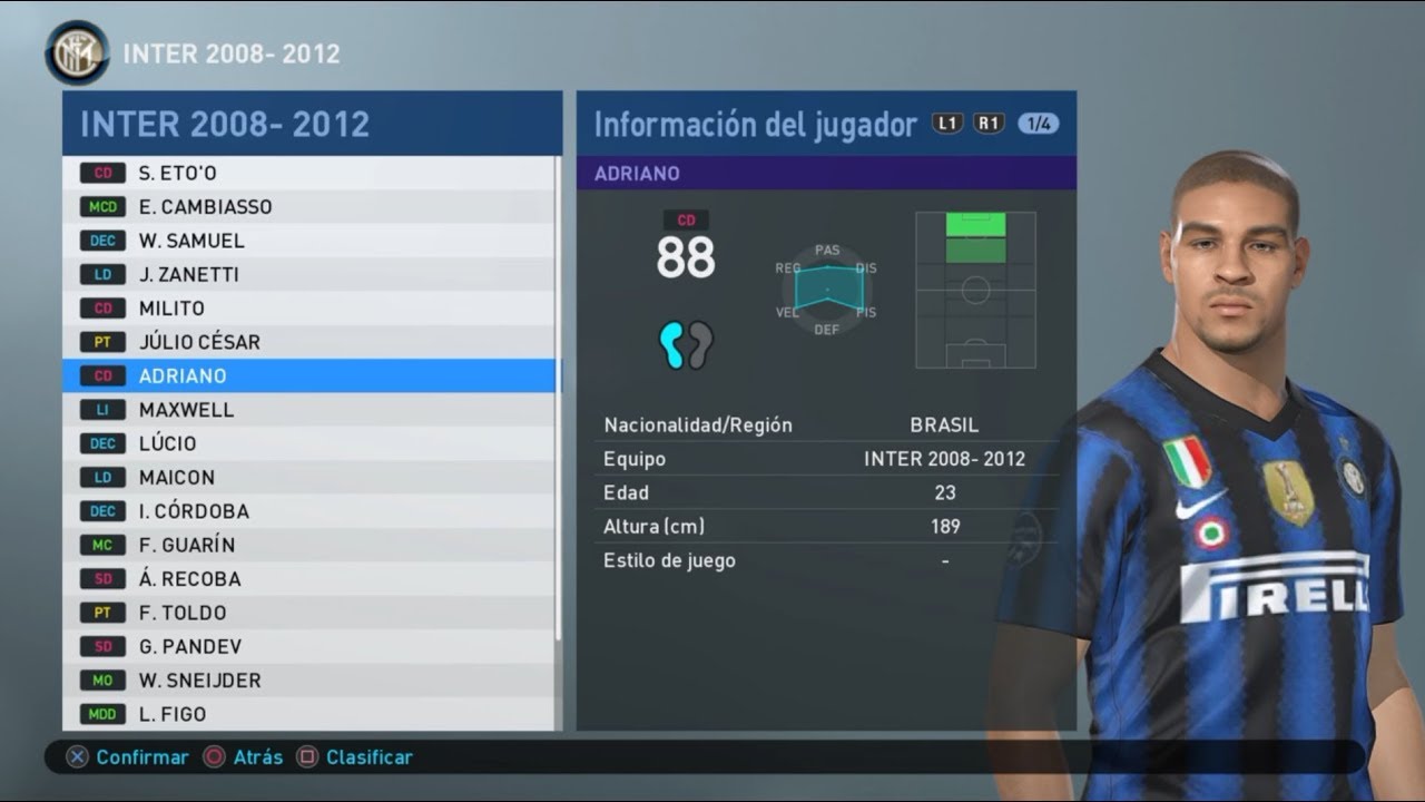 Leyendas licencidas con el DLC 2.0 PES 2019 PS4