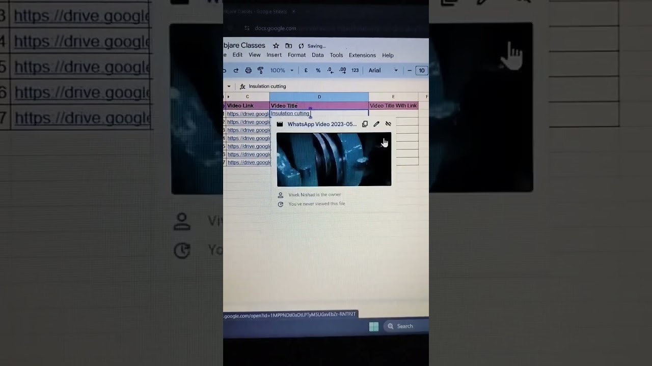 How To Use Insert Link With Hyperlink Function In Google Sheet #googlesheets #exceltips