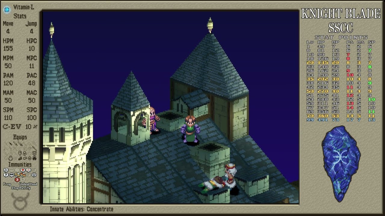 [FFT] Knight Blade SSCC Pt.28 - Roof of Riovanes Castle