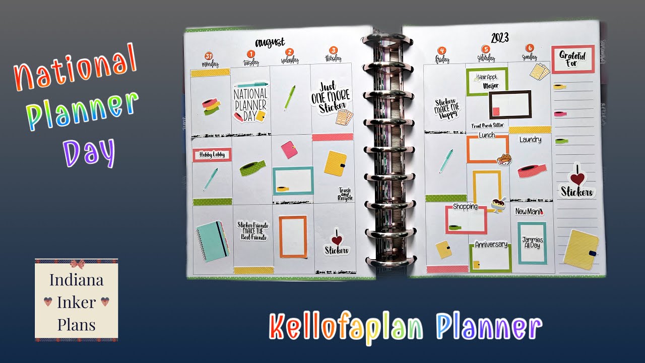 Plan With Me - National Planner Day - Kellofaplan Classic Vertical Layout