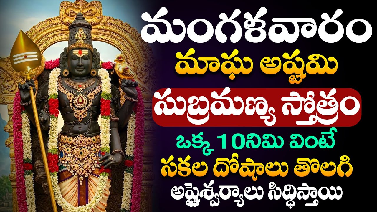 LIVE : మంగళవారం +మాఘ అష్టమి | Subrmanya Stotram | Lord Subramanya Swamy Telugu Devotional Songs